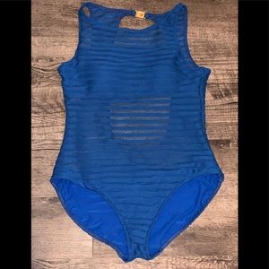 Ralph Lauren One-Piece Mesh Swimsuit